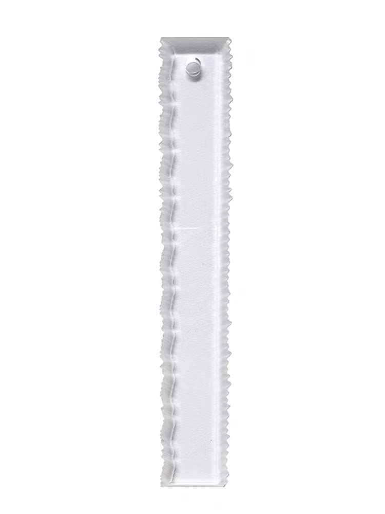 Paper Tearing Ruler Deckle Edge Thick Craft Ruler with 2 Different Edges Acrylic Irregular Edges Ruler Heavy Craft Ruler for Cutting Paper-11.34 inches