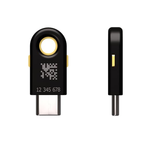 Yubico YubiKey 5C - Two Factor Authentication USB Security Key, Fits USB-C Ports - Protect Your Online Accounts with More Than a Password, FIDO Certified