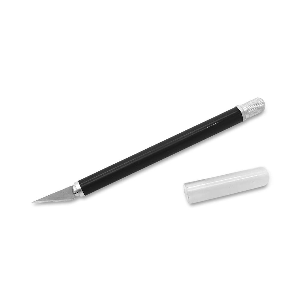 SMB Precision Soft Grip Handle Hobby Knife w/Cap, 11 Blade (1/4/10/25/100 pcs)(10)