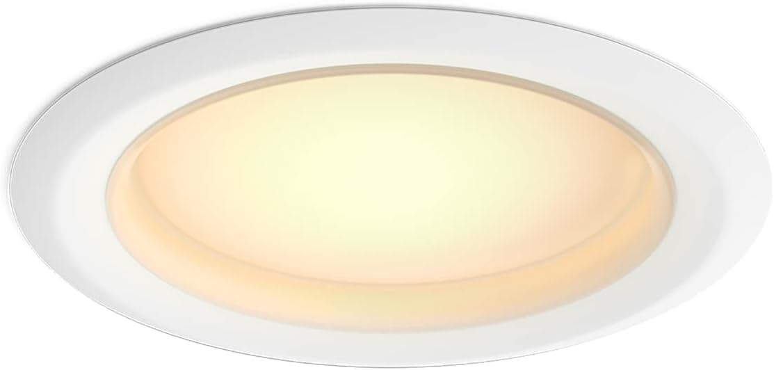 Philips Hue Smart Recessed 5/6 Inch LED Downlight - White Ambiance Warm-to-Cool White Light - 4 Pack - 1100LM - Indoor - Control with Hue App - Works with Alexa, Google Assistant and Apple Homekit