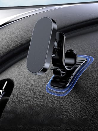 Universal Magnetic Car Phone Holder,Cell Phone Holder Stick On Dashboard Magnetic Car Phone Mount for Car Navigation-Black