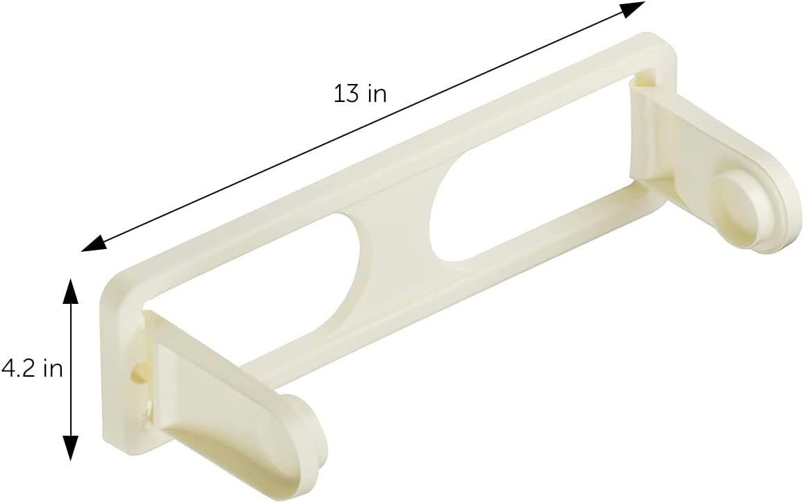 DecorRack Wall Mount Paper Towel Holder for Kitchen and Bath, Flexible Shatterproof Plastic, Vertical or Horizontal
