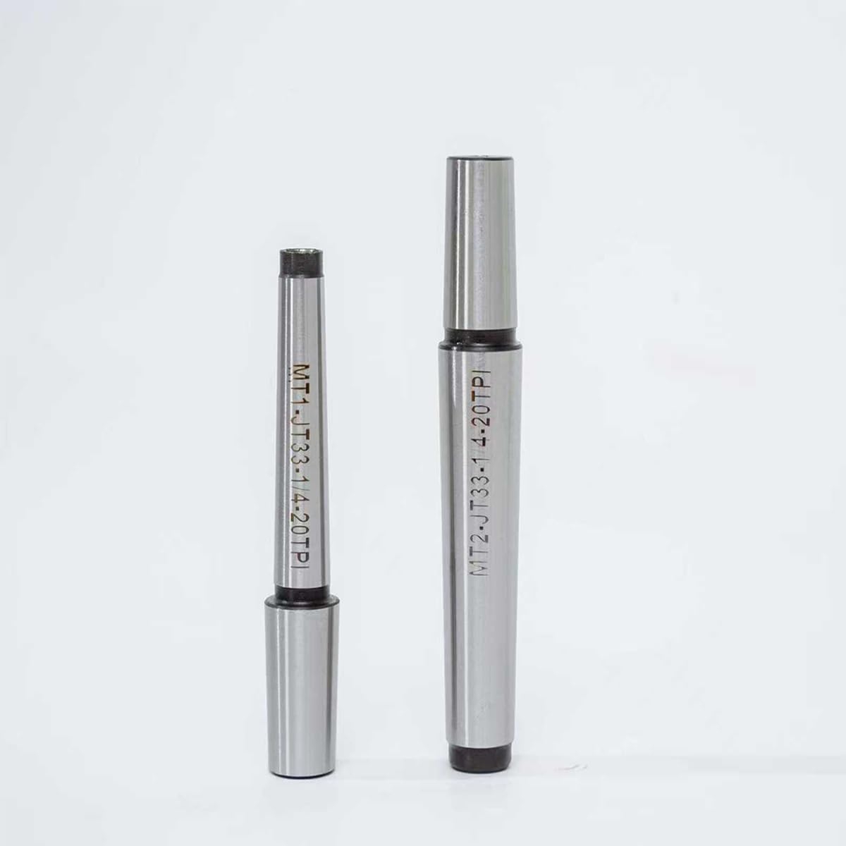 Ladulesby MT1&MT2 Lathe Drill Chuck Adapter Set - 1/2"(1-13mm)Drill Press Chuck with Morse Taper Arbor MT1 (JT33-MT1) and MT2 (JT33-MT2) with Chuck Key For Metalworking Lathes And Bench Drill Presses