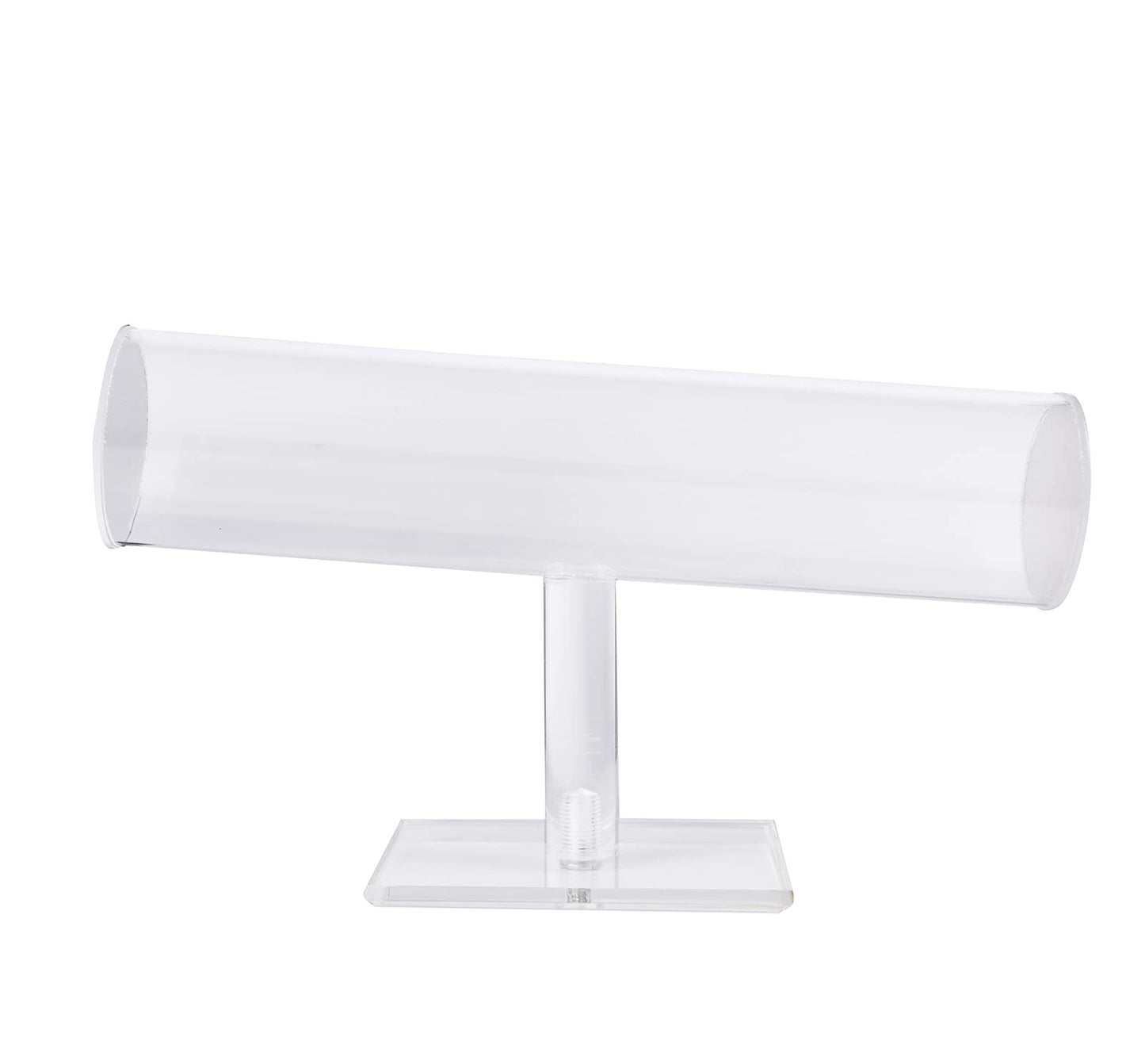 ChezMax Hovering T-Bar Bracelet Necklace Jewelry Display Stand for Home Organization, Transparent