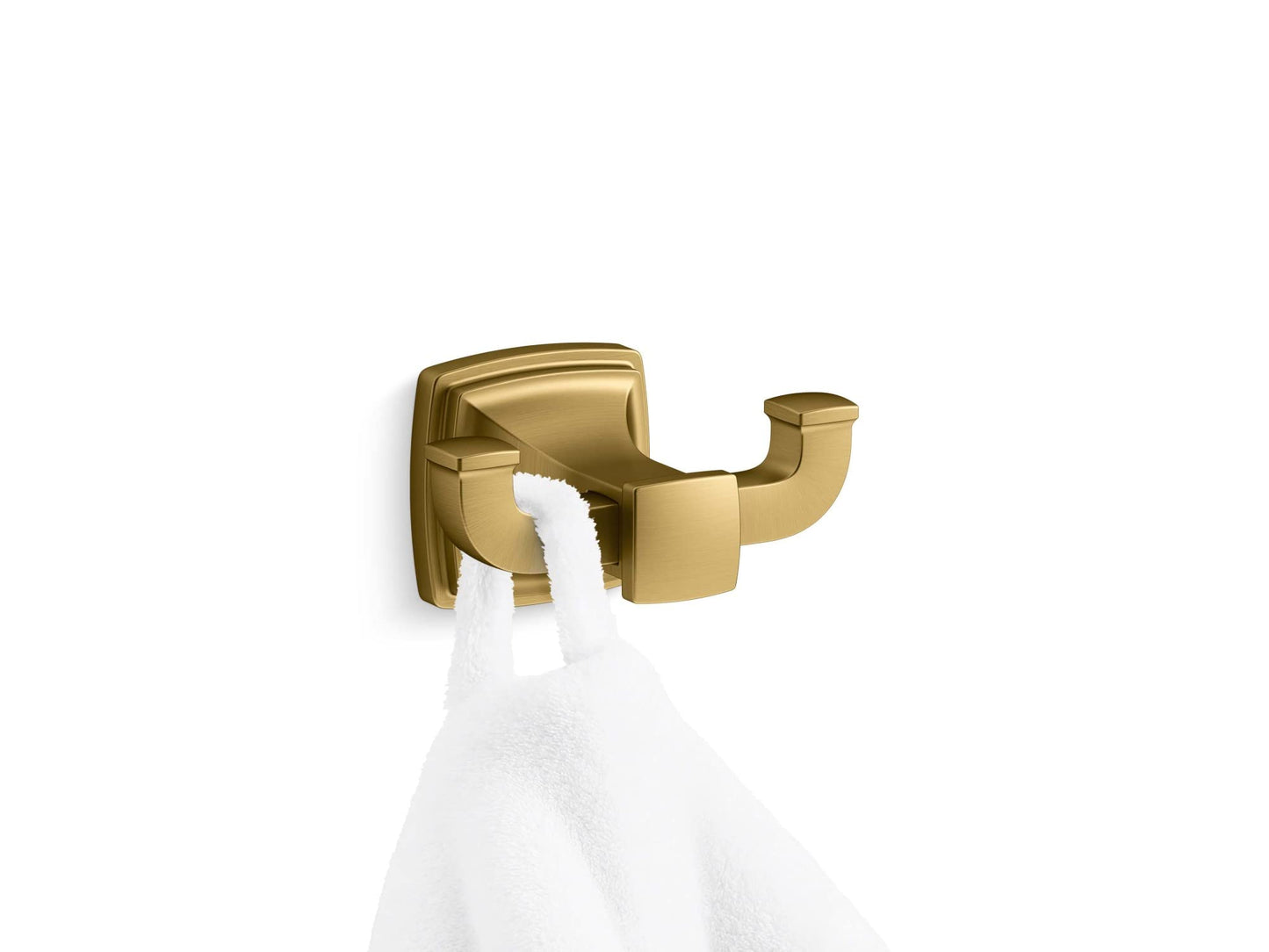 Kohler 27411-2MB Riff® Double Robe Hook, Vibrant Brushed Moderne Brass