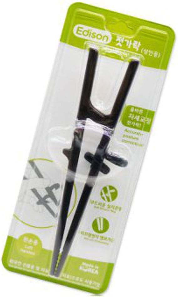 Training/Helper Chopsticks for Left Handed Adult, Orange