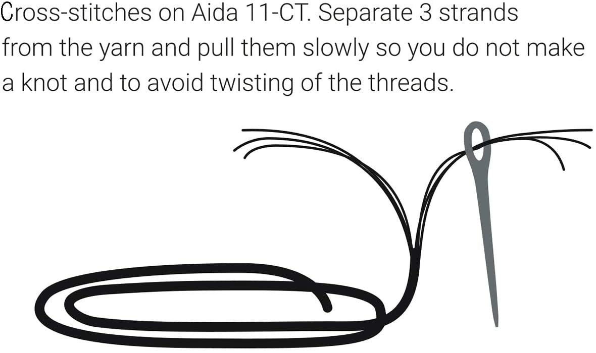 Cross Stitch Kits Stamped Full Range of Embroidery Starter Kits for Beginners DIY 14CT Easy Patterns Embroidery for Girls Crafts-Afternoon Tea 18.9x13.8 (inch)