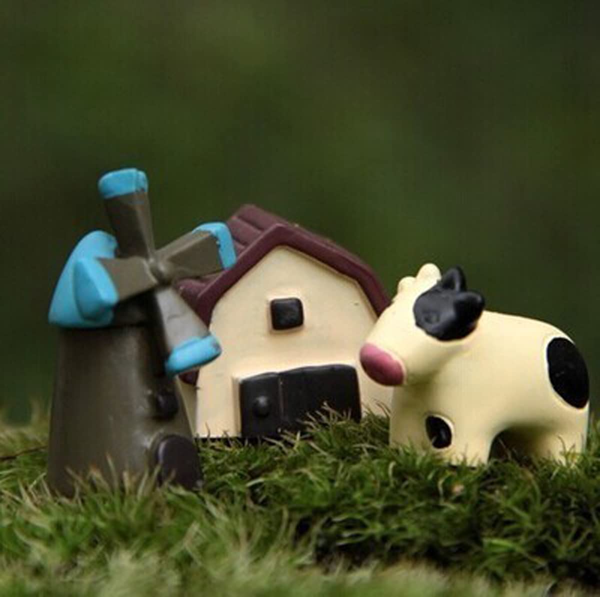 TANOMA 40pcs 9 Scenarios Fairy Garden Figurines Miniature Accessories, Micro Landscape