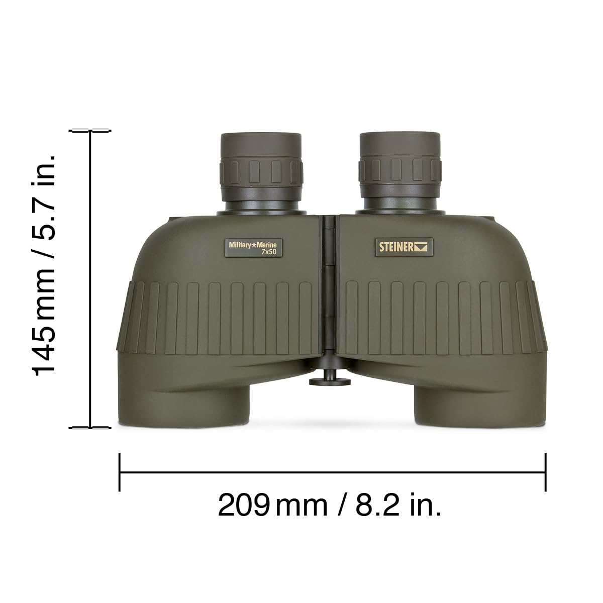 Steiner Military-Marine 7x50mm Binoculars – Legendary Tactical Optics with Sports-Auto-Focus, Floating Prism Shock Absorption, Waterproof, and Heritage Warranty