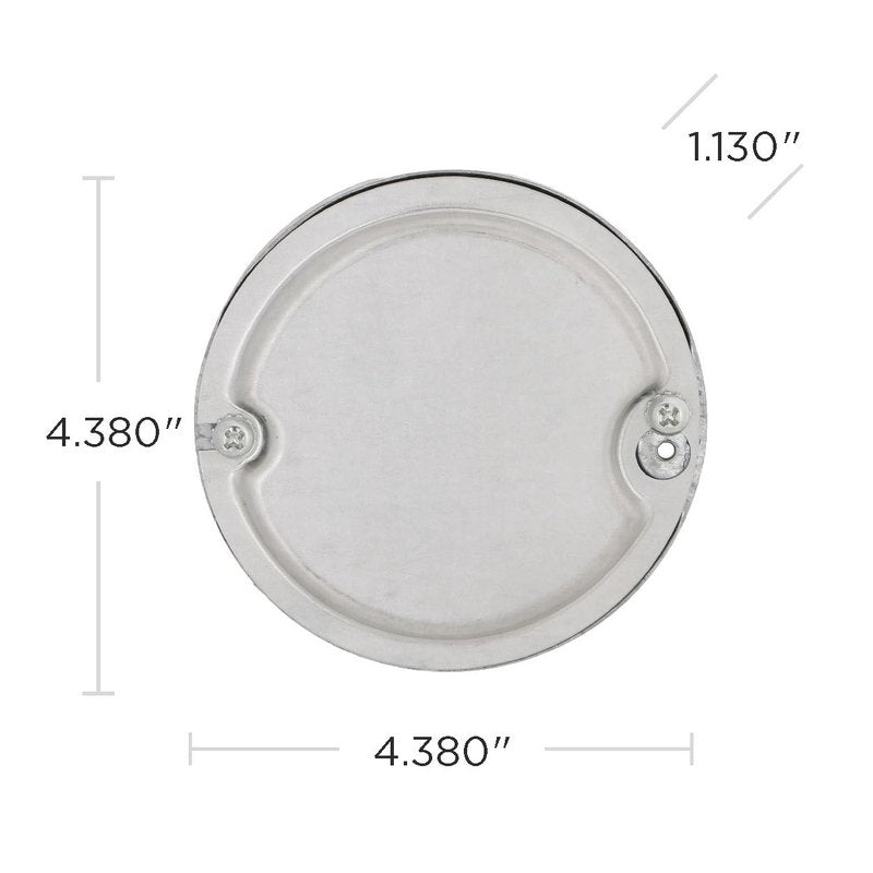 Hubbell-Raco 295 1/2-Inch Deep 1/2-Inch Bottom Knockouts 4-Inch Round Ceiling Fan Support Pan, metal