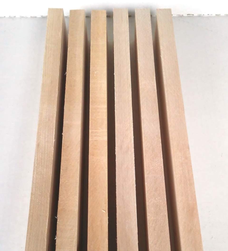 3/4” x 2” x 16” Combo of 6 Walnut 6 Cherry and 6 Hard Maple - 18 Boards