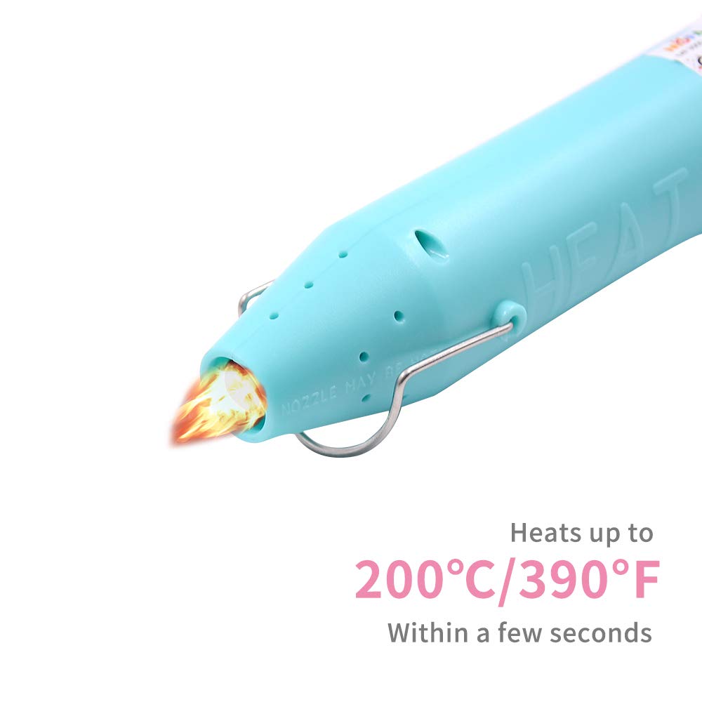 mofa Resin Heat gun,6.6ft Cable 300W Hot Air Gun for Crafting,Acrylic Paint Dryer Multi-Purpose Electric Heating Nozzle (Blue)