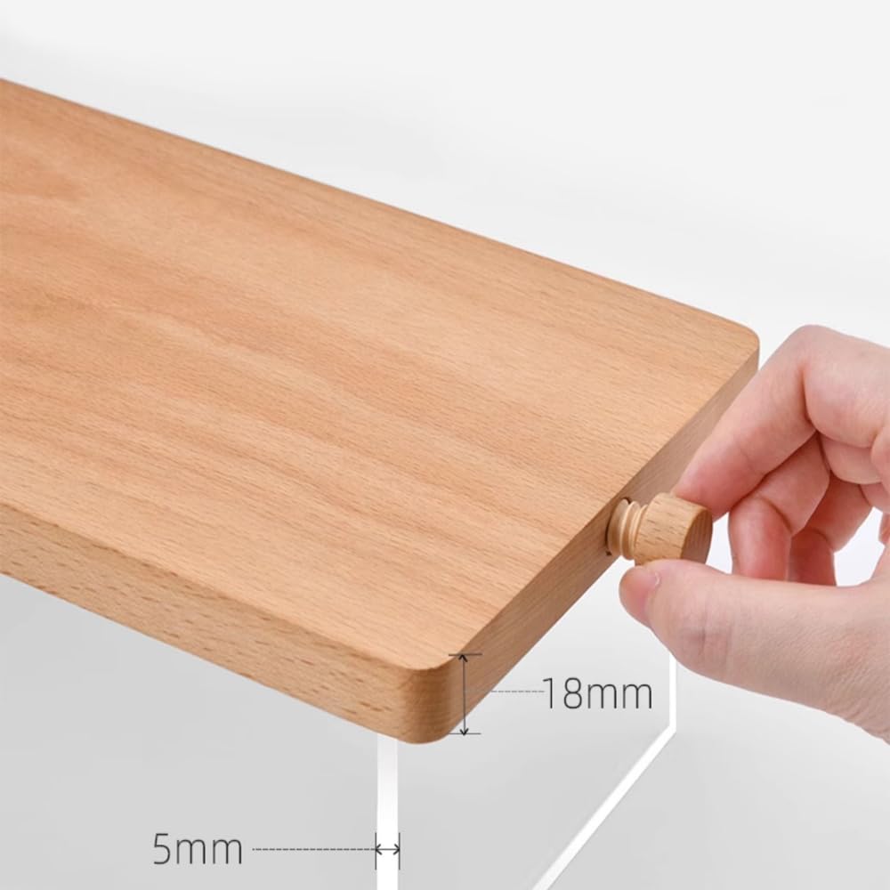 ECKEK Wood Display Risers, Organizer Stand, Riser Stand for Figures, Cupcake, Perfume and More (Acrylic S 32*15*10.5cm/12.60*5.91*4.13inches)