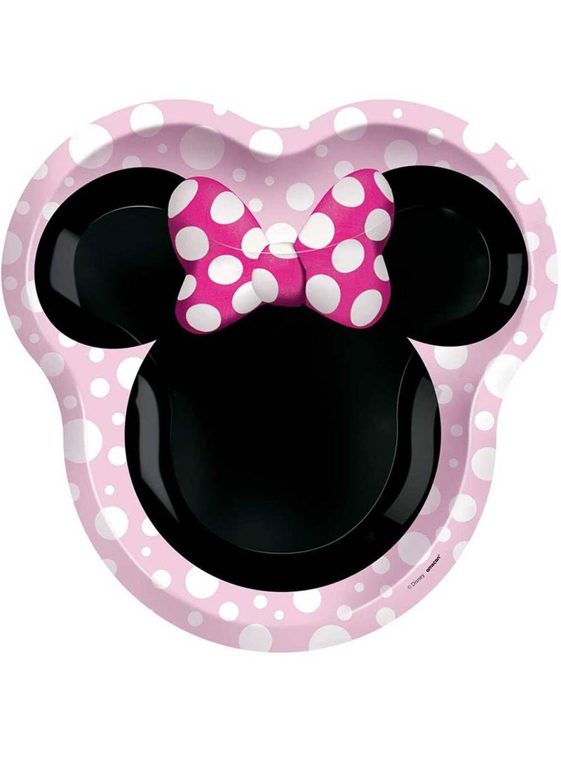 Paper Plates - 9" x 7 5/8" | Multicolor | Pack of 8, Minnie Mouse Forever