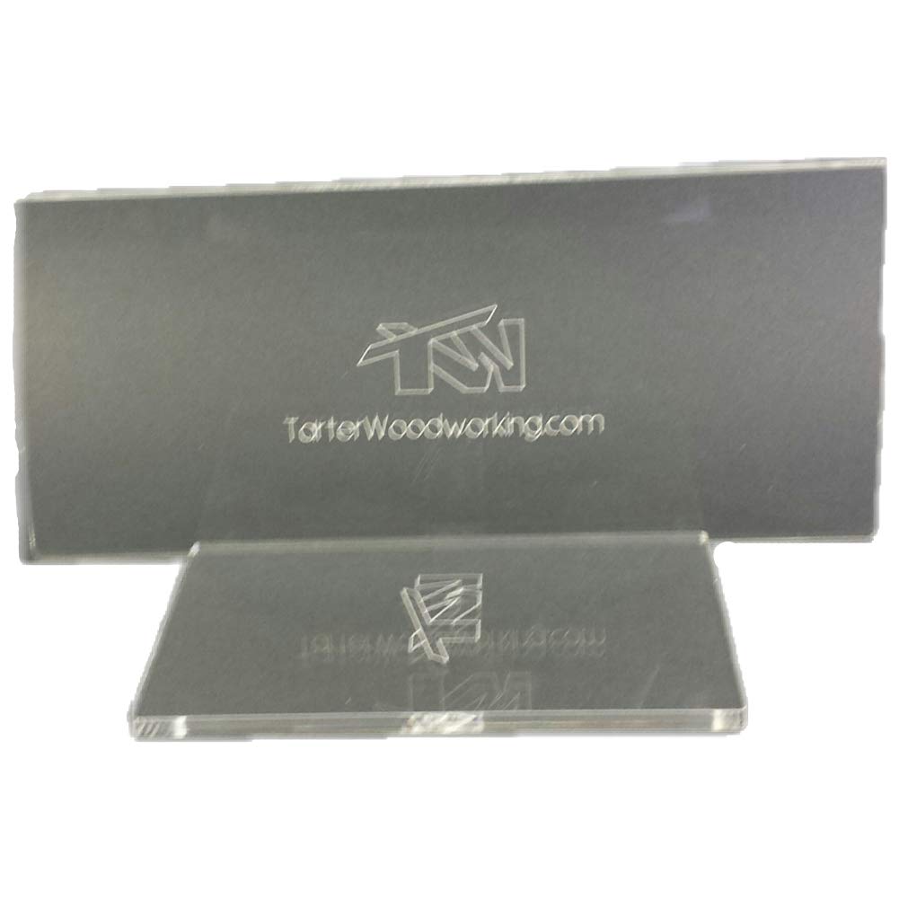 M' LIS ROUTER INLAY POSITIONING PLATES - Acrylic Router Inlay Templates for Precise Wood Inlay Designs by Tarter Woodworking Multiple Layer Inlay System, works with router inlay kit, Made in USA