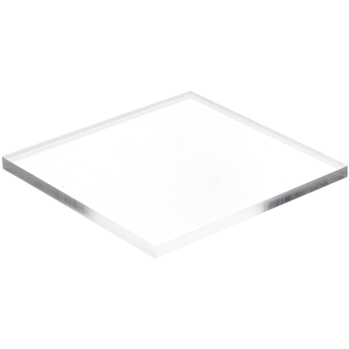 Plymor Clear Acrylic Square Polished Edge Display Base, 4" W x 4" D x 0.25" H