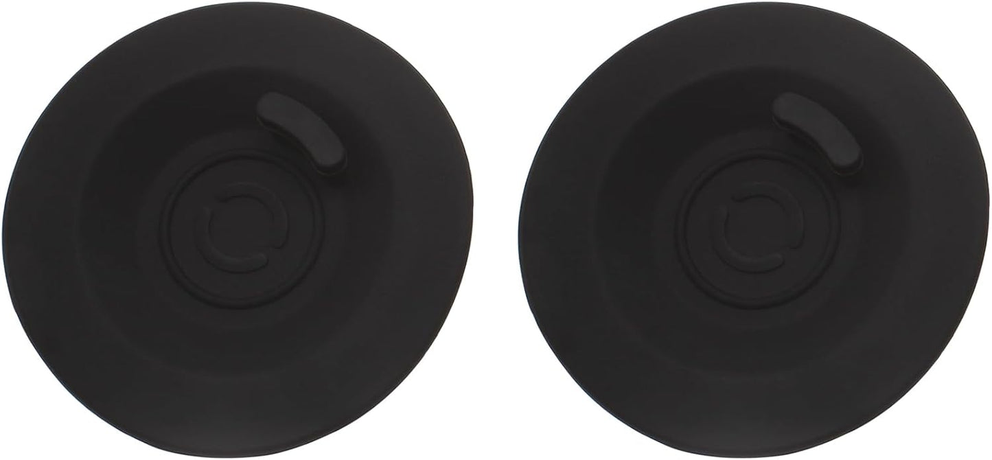 2PCS Espresso Backflush Disc, 58mm Silicone Coffee Machine Accessories, Black Cleaning Kit for Espresso