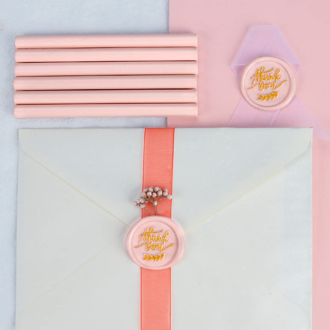 20W Hot Melt Glue Gun & Mini Sealing Wax Stick-Dirty Pink