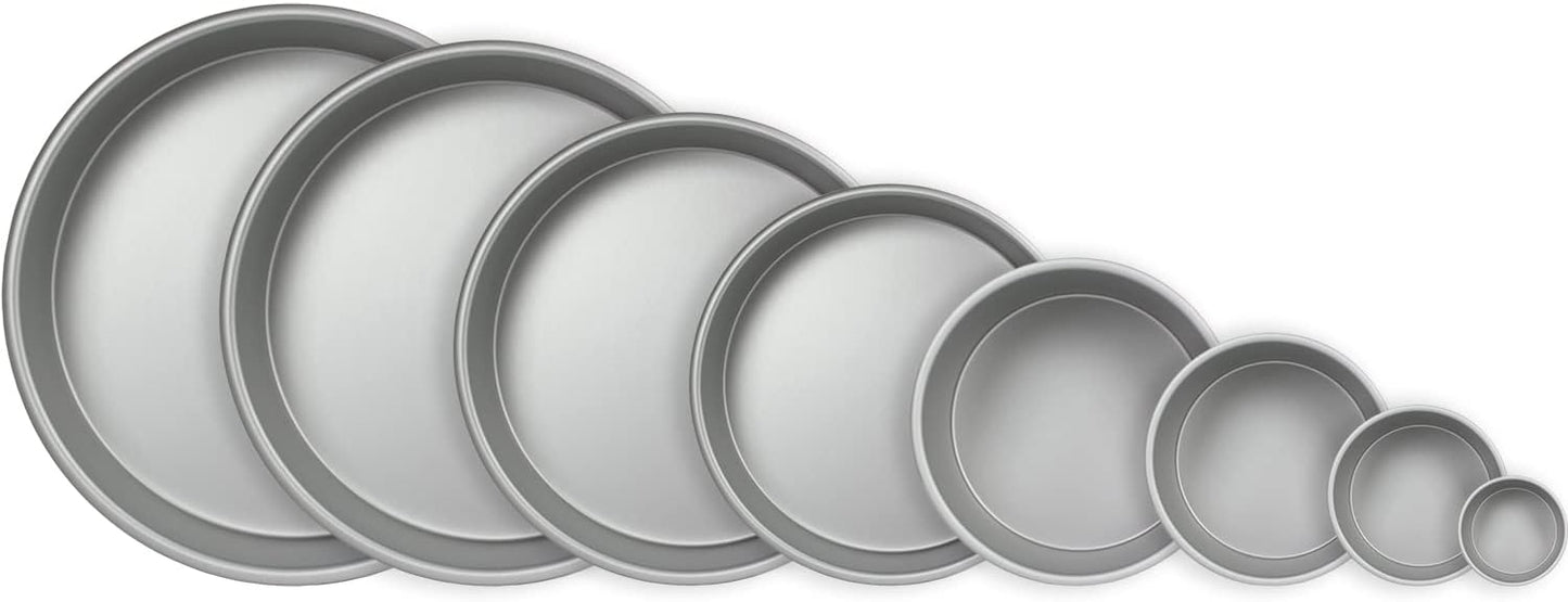 PME Professional Aluminum Baking Pan - Round 7 x 3in