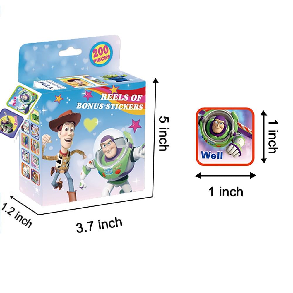 3 Pack Kids Sticker in 30 Designs,600 Pcs 1 Inch Self Adhesive Label Roll Stickers for Kids and Teacher 05