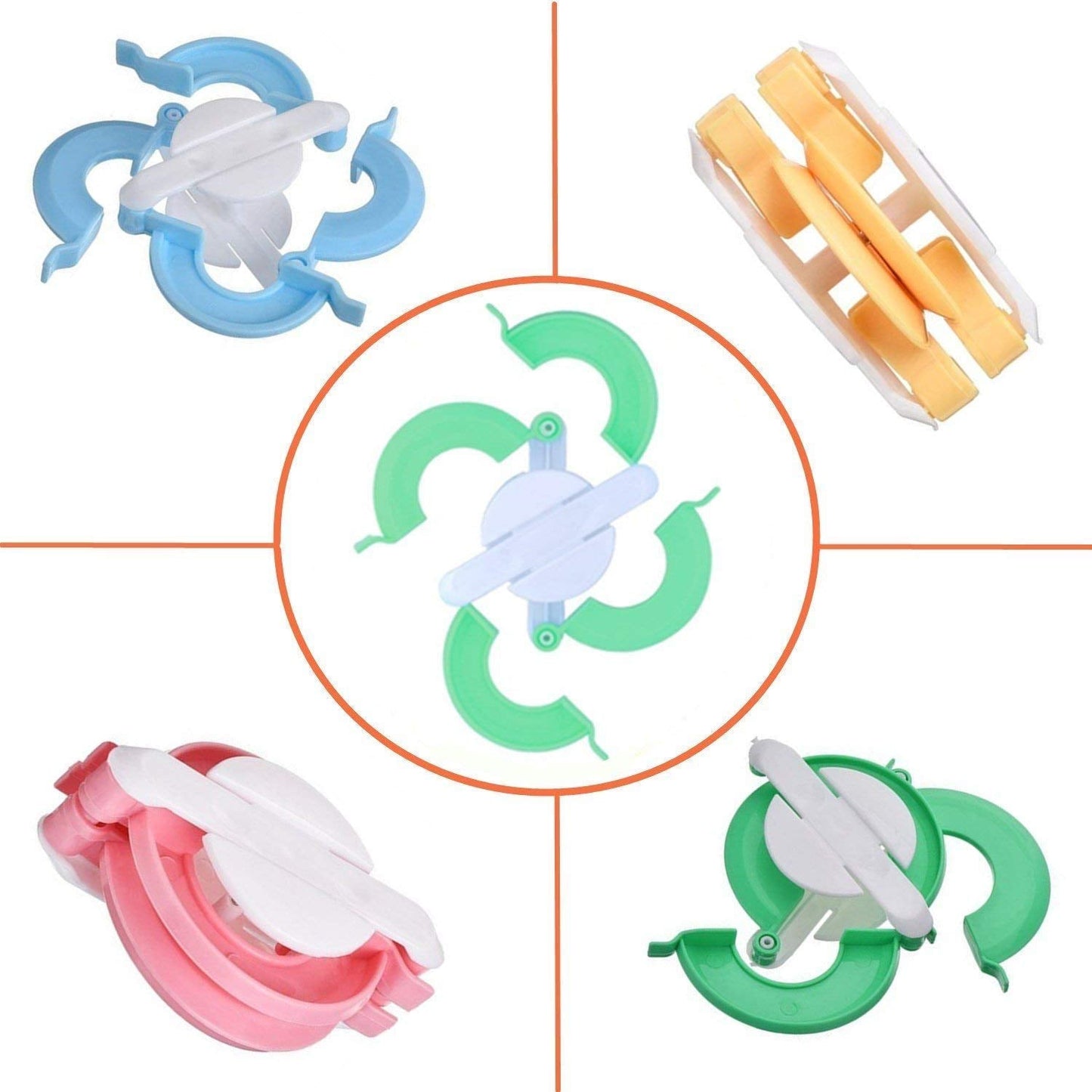 Yarn Ball Winder, Convenient Yarn Winder for Yarn,Yarn Swift and Ball Winder Combo with Easy Installation for Yarn Storage +1 Set 4 Size Pompom Maker+20 Pieces Stitch Knitting Needles+1 PCS Scissors