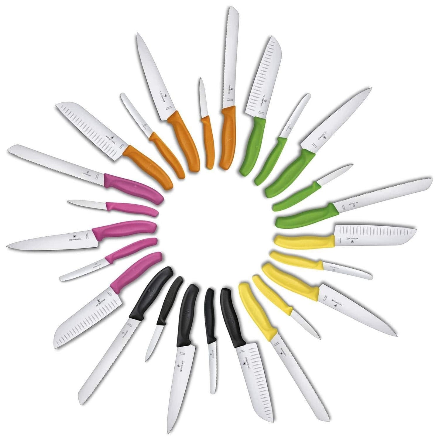 Victorinox 6.7636.L119 Swiss Classic Paring Knife for Cutting and Preparing Fruit and Vegetables Serrated Blade in Orange, 3.1 inches