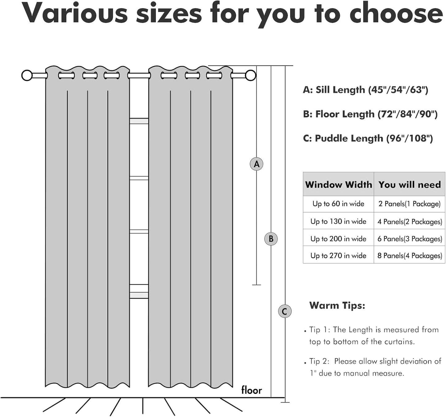 MIULEE Blackout Curtains - 100% Thermal Insulated Linen Texture Drapes | Light Olive Green, 52x84 Inch (2 Panels)