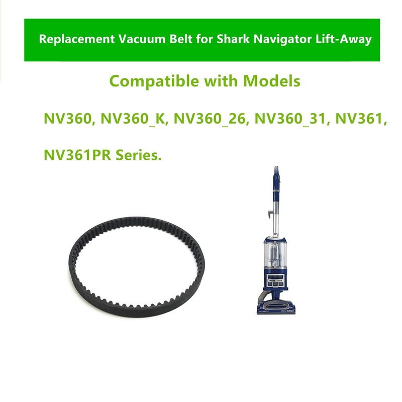Replacement Belt for Shark NV360 Vacuum Cleaner, Compatible with Models: NV360,NV361,NV361PR Series(2 Belt)