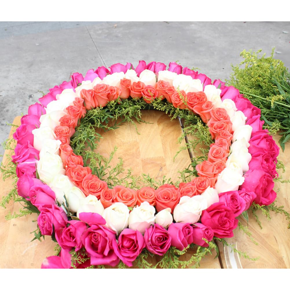 DIYEAH Foam Mud Block Ring - Artificial Floral Arrangement Mud Ring Wet Florist Florist Wedding Car Decor