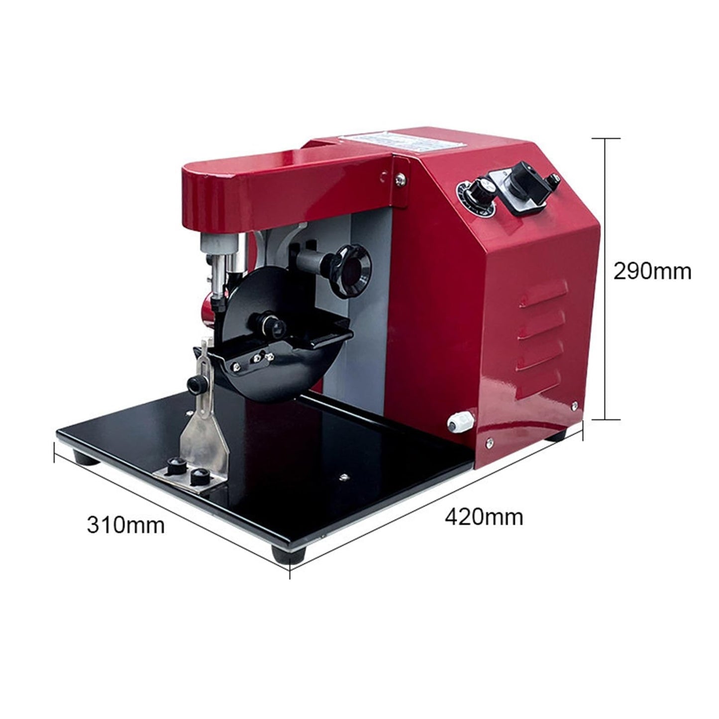Electric Leather Edge Oiling Machine, Edging Coat Machine Kit, 50W Professional Leather Edge Dye Tool with Adjustable Thickness, Dual Speed Control for Leathers Working Treatment
