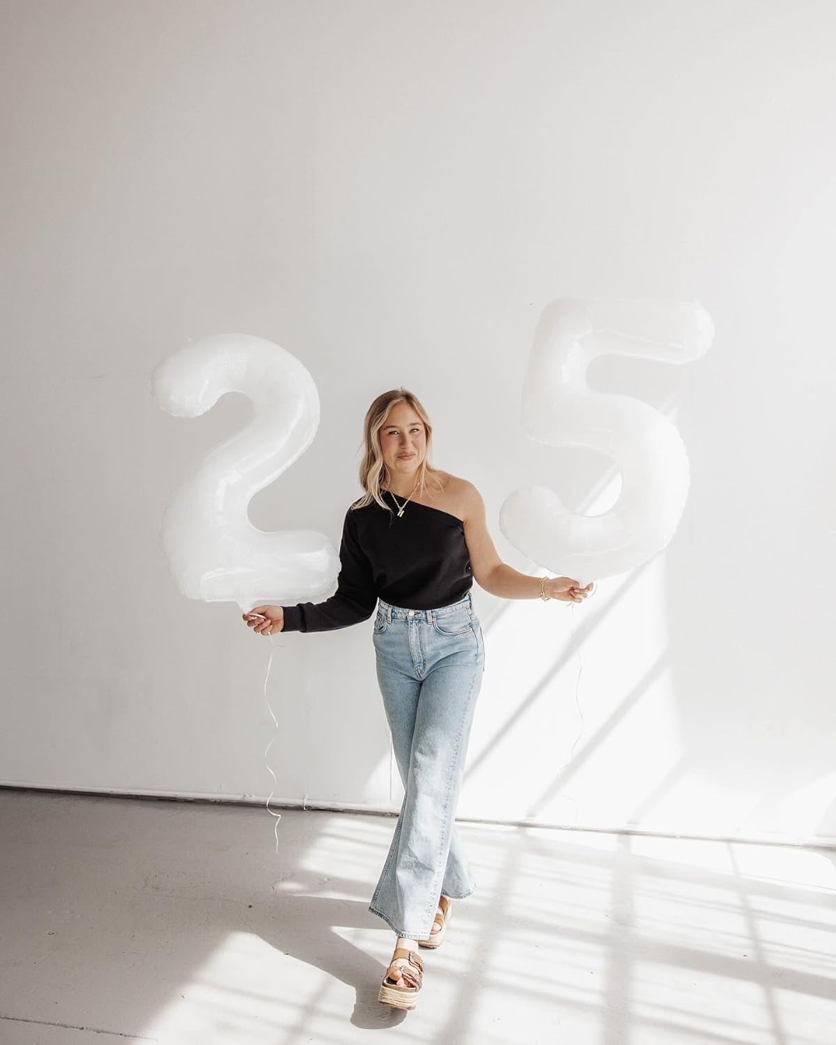 Translucent Number 30 Balloon - 40 Inch White Birthday Decoration for 30th Party Supplies