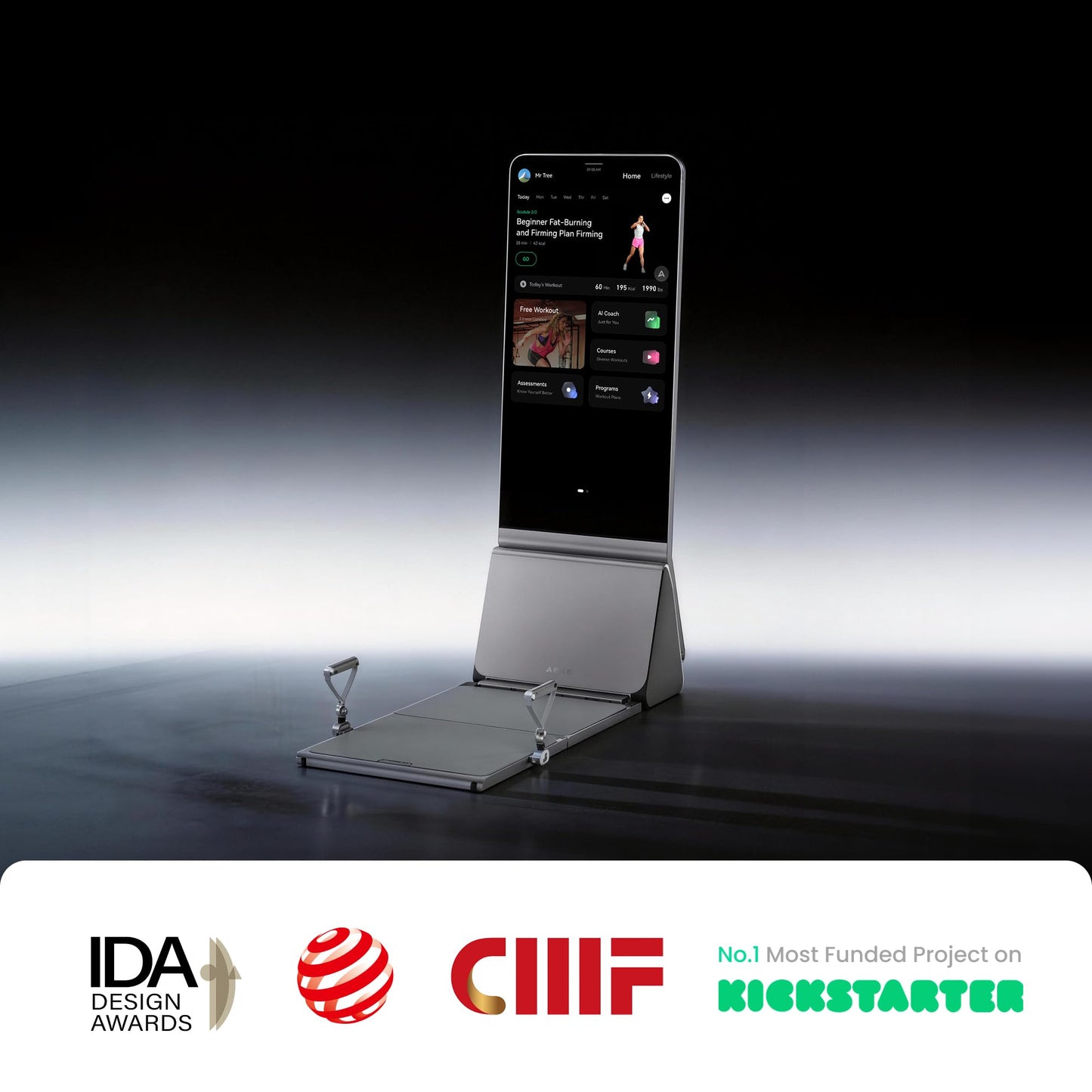 AEKE Smart Home Gym System- Fitness Mirror K1: AI-Powered All-in-One Fitness Machine for Full-Body Strength Training and Personalized Workouts