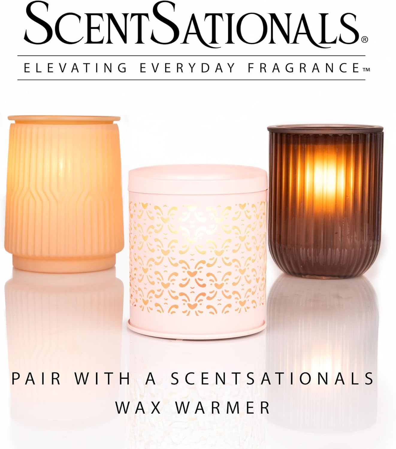ScentSationals Strawberries & Cream Scented Wax Melts - Strawberry & Whipped Cream, 10oz (24 Cubes)
