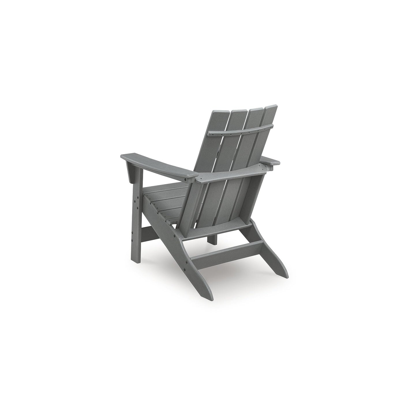 Signature Design by Ashley Lone View Bay Contemporary Outdoor Weather Resistant Adirondack Chair with Arm Rest, Gray