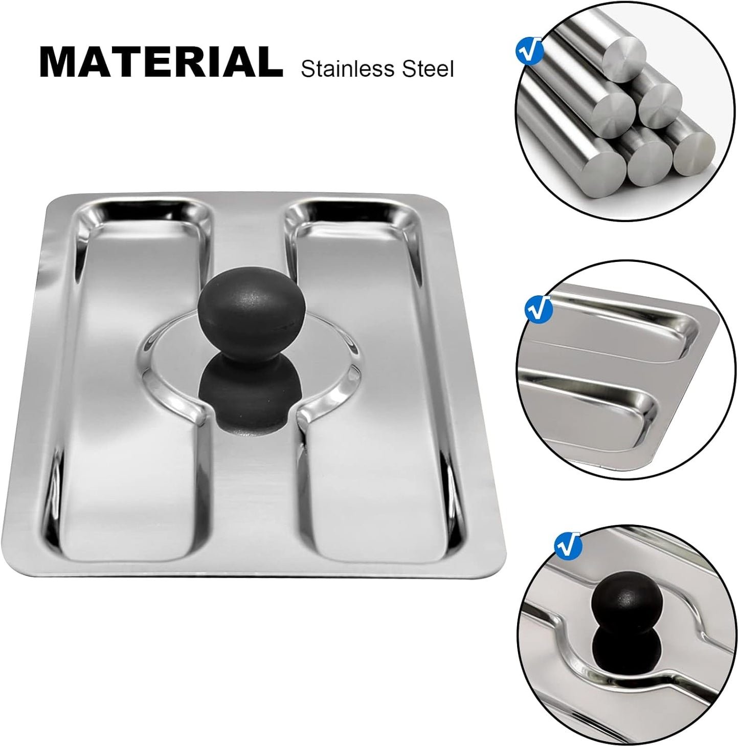 Toaster Cover, Stainless Steel Appliance Top Cover for Electric Bread Maker