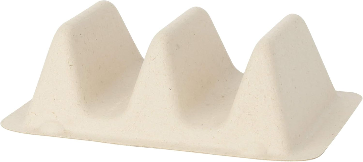 MT Products Taco Container 7" x 4.25" x 2" - 2 Compartments - Pack of 15