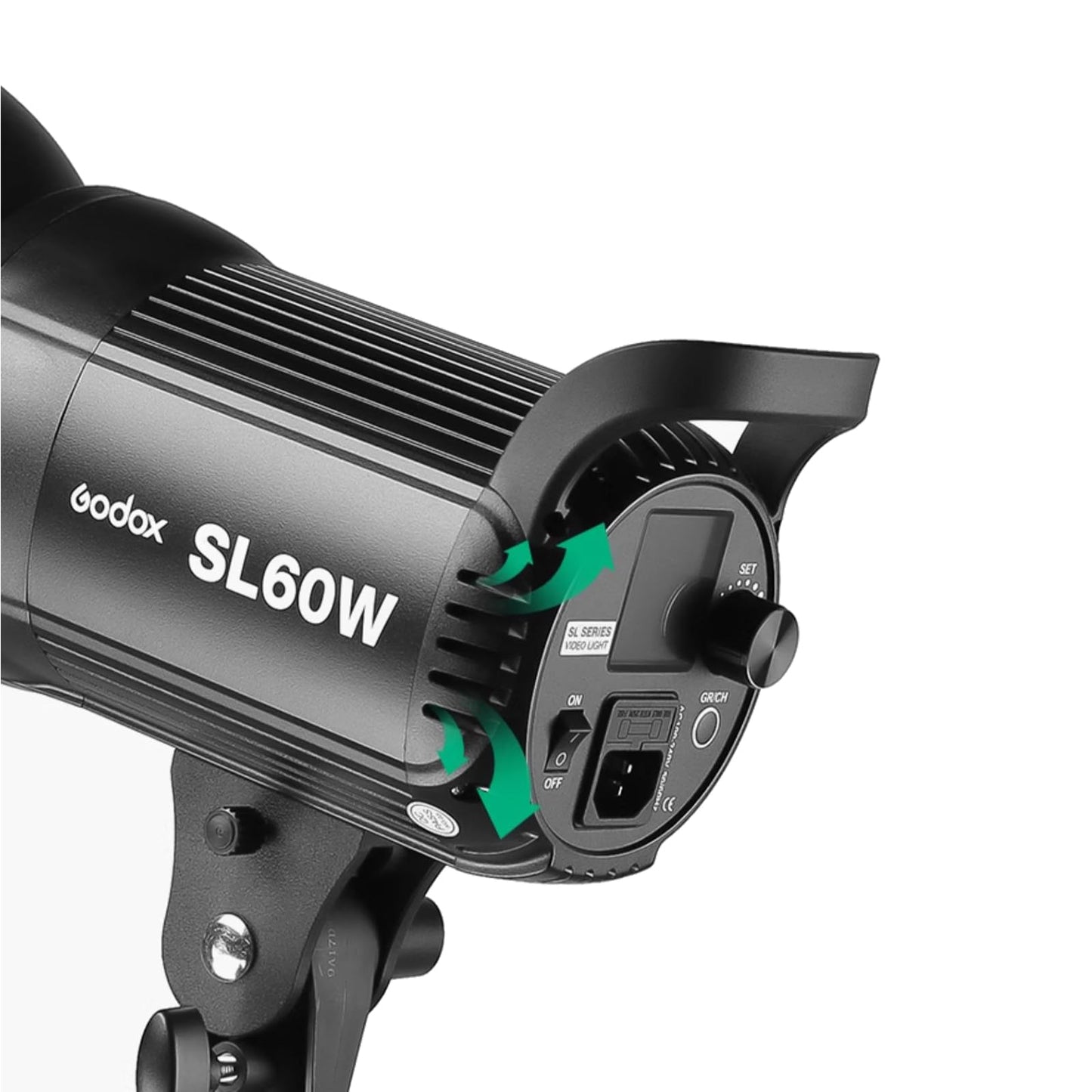 Godox 2Pack SL60W Studio LED Video Light Kit for Photography,60W Continuous Lighting Set,5600K Bowens Mount Flash Light with Softbox,Remote Control,Stands for Video Recording,Product Portrait Shooting