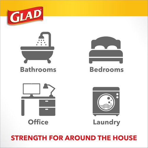 Glad Small Trash Bags - 4 Gallon Odor Resistant with Febreze Sweet Citron & Lime | 80 Count