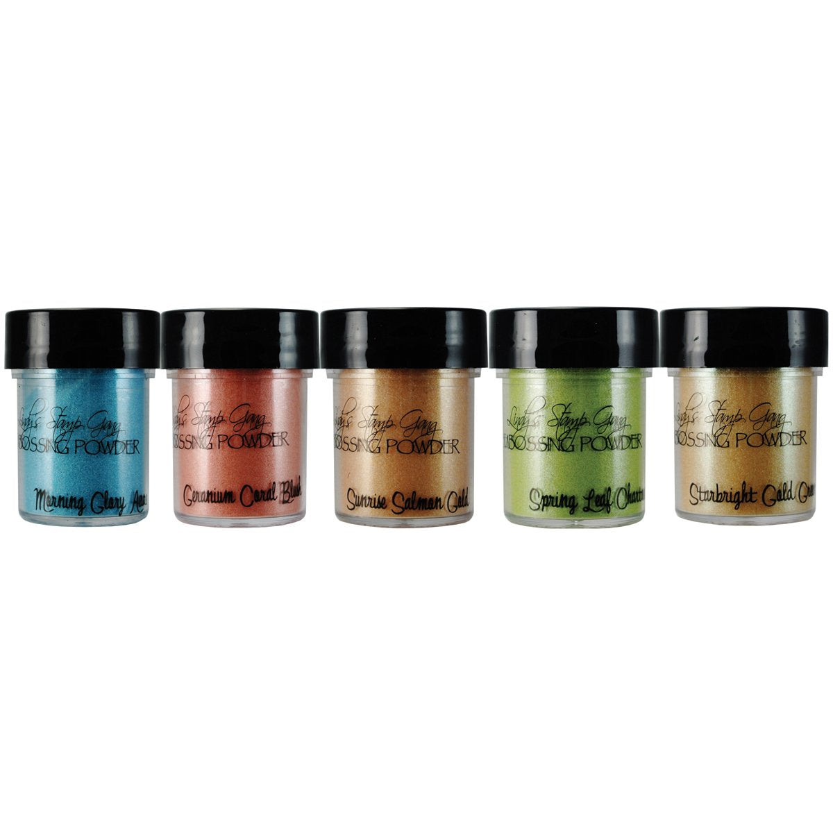 Lindy's Stamp Gang Mermaid Seashells Embossing Powder Set
