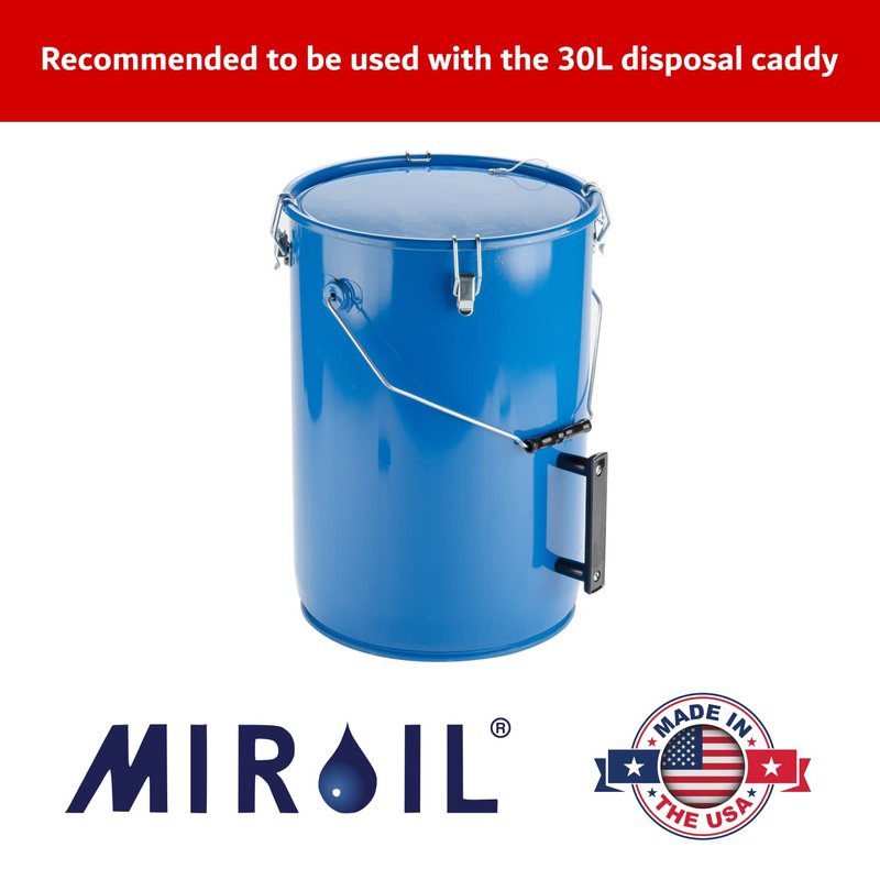 MirOil CONE2B Fryer Filter Bag & Frame Combo Set – Durable Reusable Strainer Bag and Metal Support Frame for Commercial Kitchen Use - Compatible with MirOil Blue Oil Caddy - Model #30L