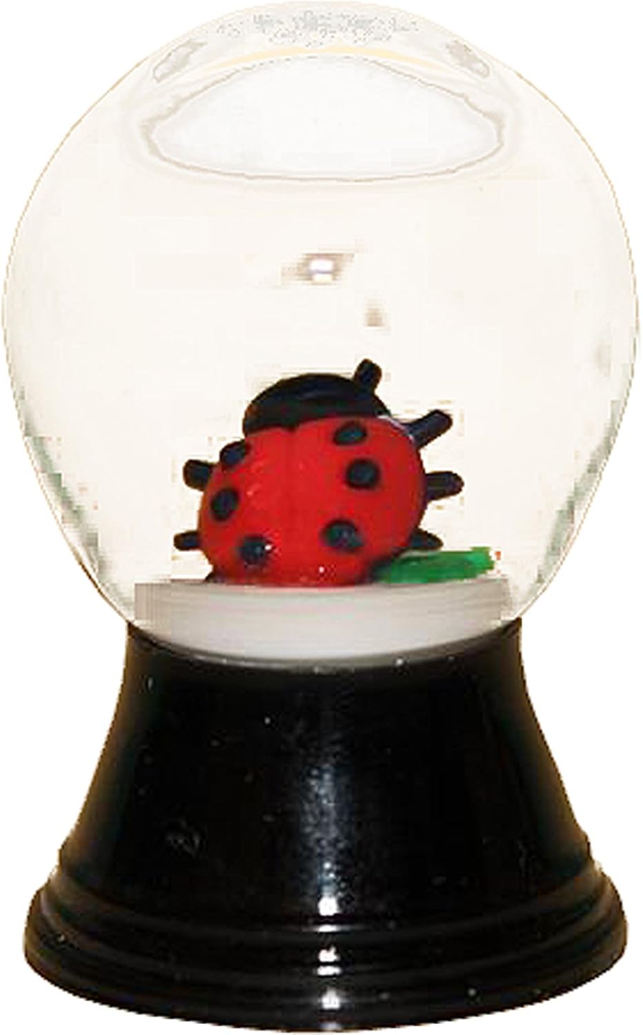 Alexander Taron Importer PR1160 Perzy Snowglobe, Mini Ladybug, 1.5" H x 1" D, White