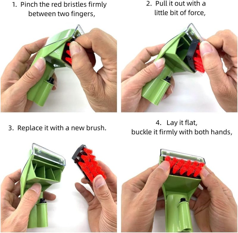 1400B Little Green Machine Replacement parts Compatible For Bissell 4075 3353 3194 2458 3588F 1986 1425 1400W 1725R Multi-Purpose Portable Cleaning tool attachments Green (1+1 pack) Part #1613828