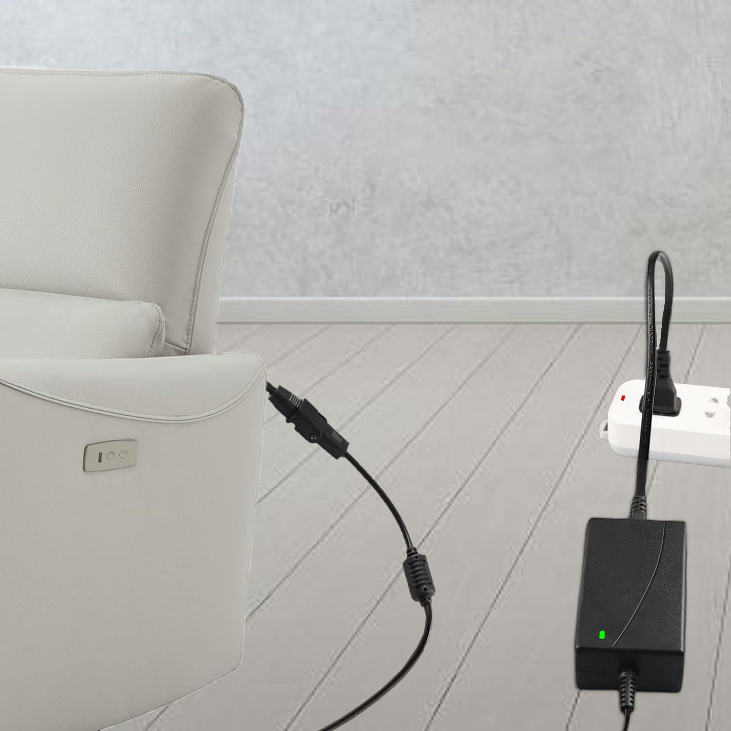 Universal Power Recliner Power Supply Adapter, 29V 2A 2 Pin AC/DC for Electric Recliner, Couch, Lift Chair