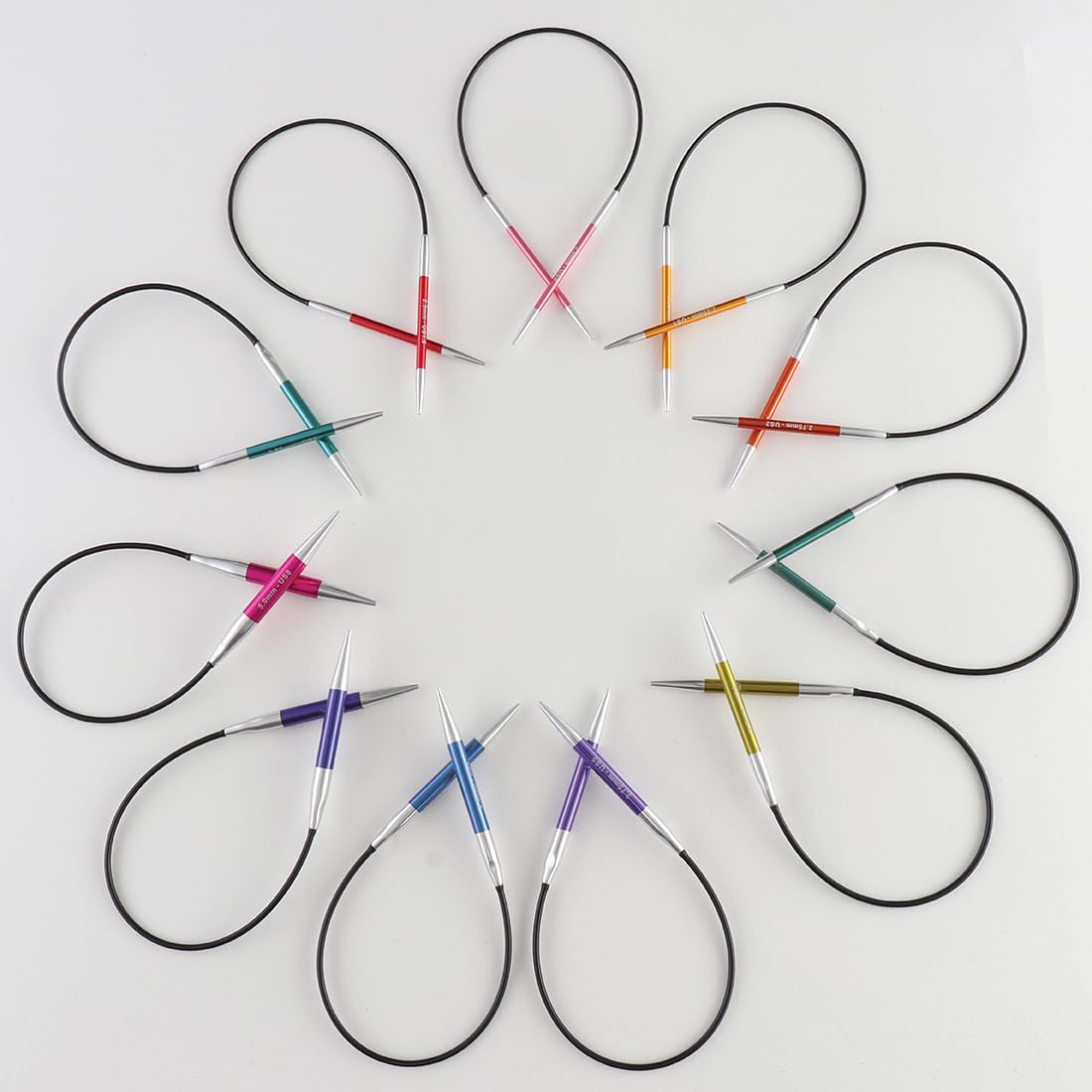 KnitPro Zing Fixed Circular Needles 9" (22.5cm) | US Size 1 (2.25mm)