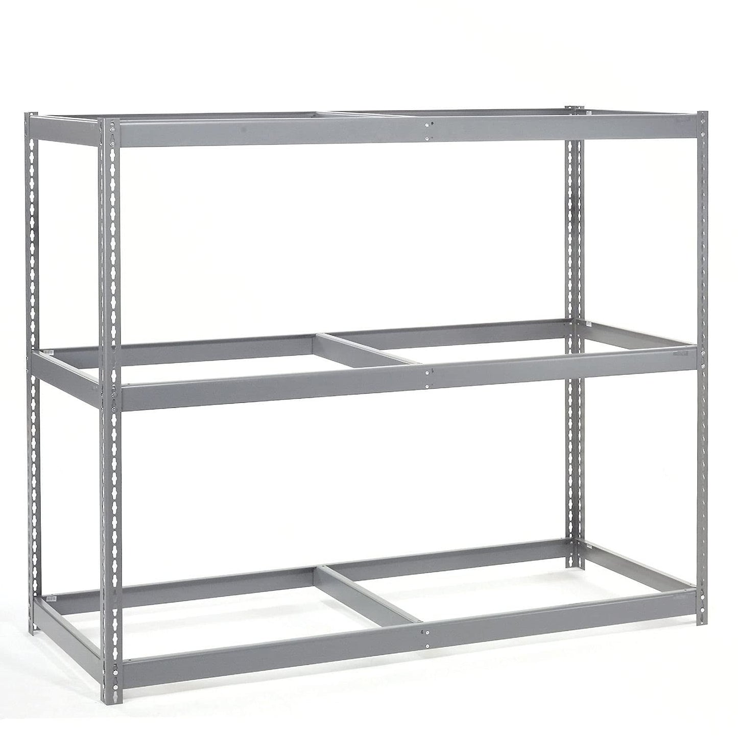 Global Industrial Wide Span Rack with 3 Shelves No Deck, 1200 Lb Capacity Per Level, 60" W x 36" D x 96" H