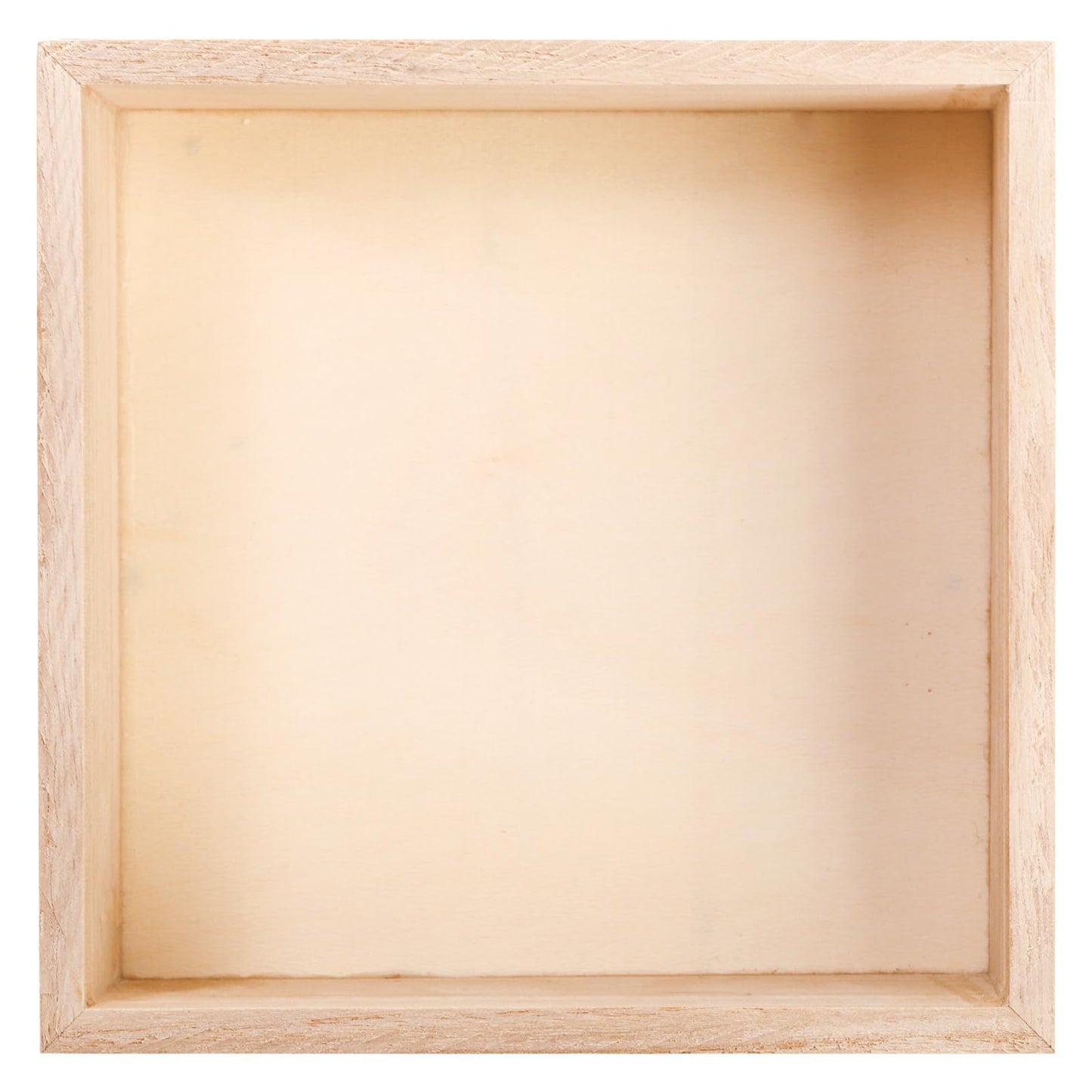 Frcctre 8 Pack Unfinished Wooden Box, 6 x 6 Inch Square Rustic Wooden Box Storage Organizer Boxes Small Wood Boxes for Crafts, Centerpiece, Home Decor, Storage, Collectibles, Succulent, Drawer