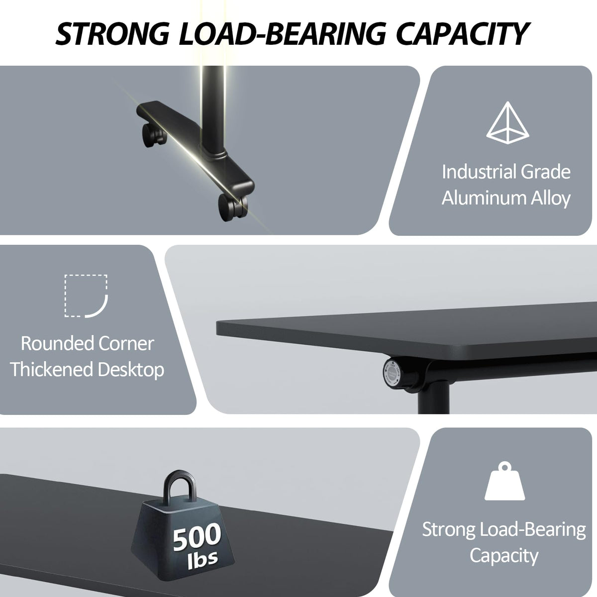 Conference Room Table with Wheels 6ft Folding Modular Large Black Conference Table Foldable Modern Rectangle Training Meeting Tables for Classroom Office(8, Black, D 55")