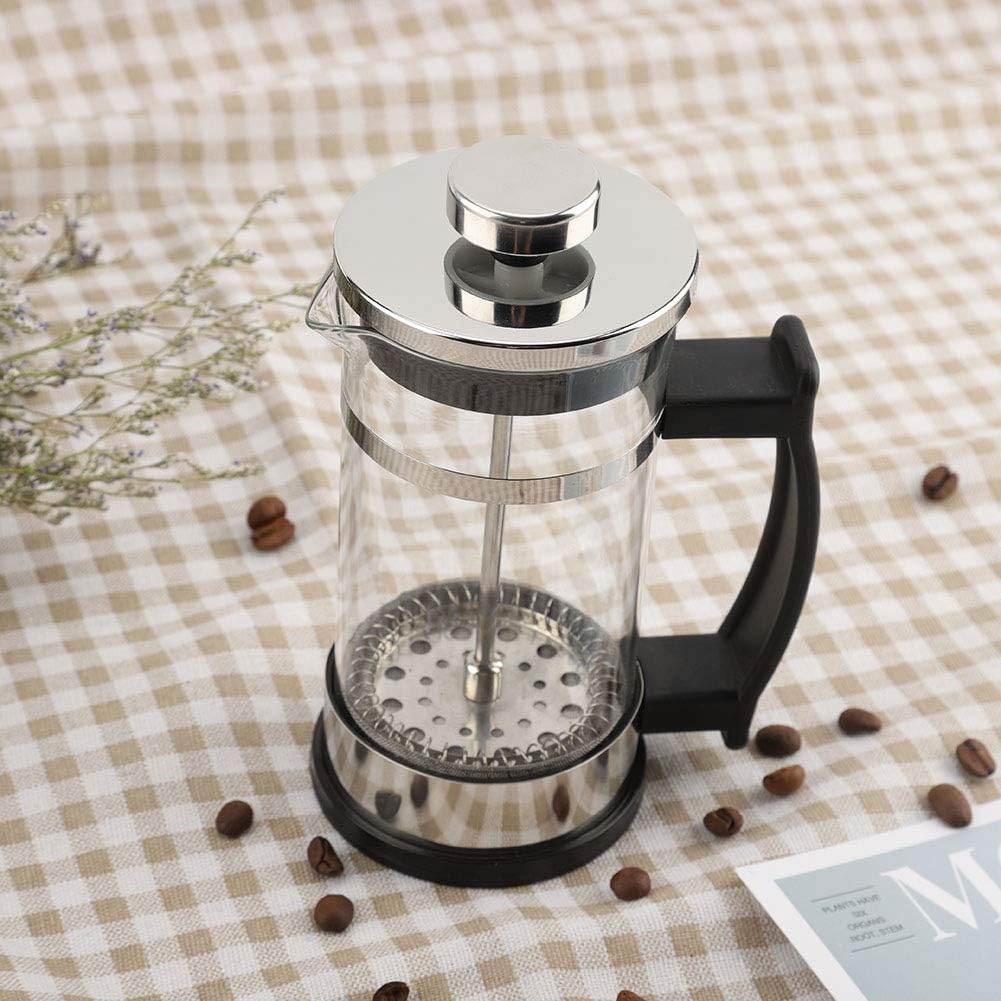 French Press Coffee Maker, Heat Resistant Borosilicate Glass Coffee Press for Kitchen, Travel, Camping