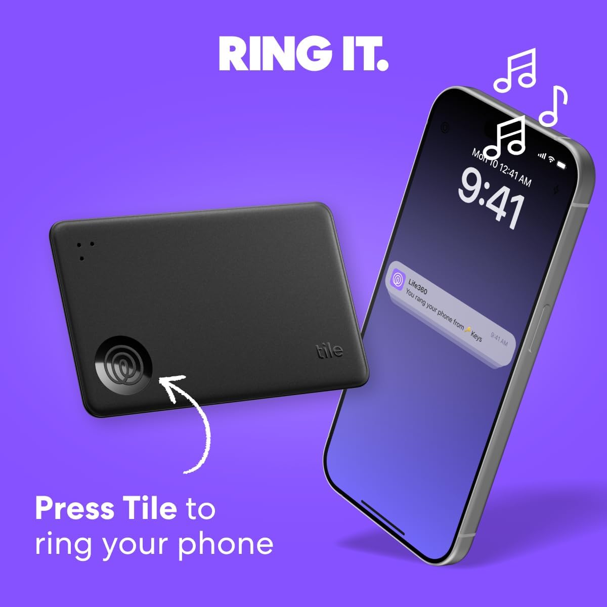 Tile by Life360 Starter Pack (2024) – Bluetooth trackers and finders for keys, wallets and more. Compatible with iOS and Android. Phone finder. 2-Pack (black Mate/Slim)