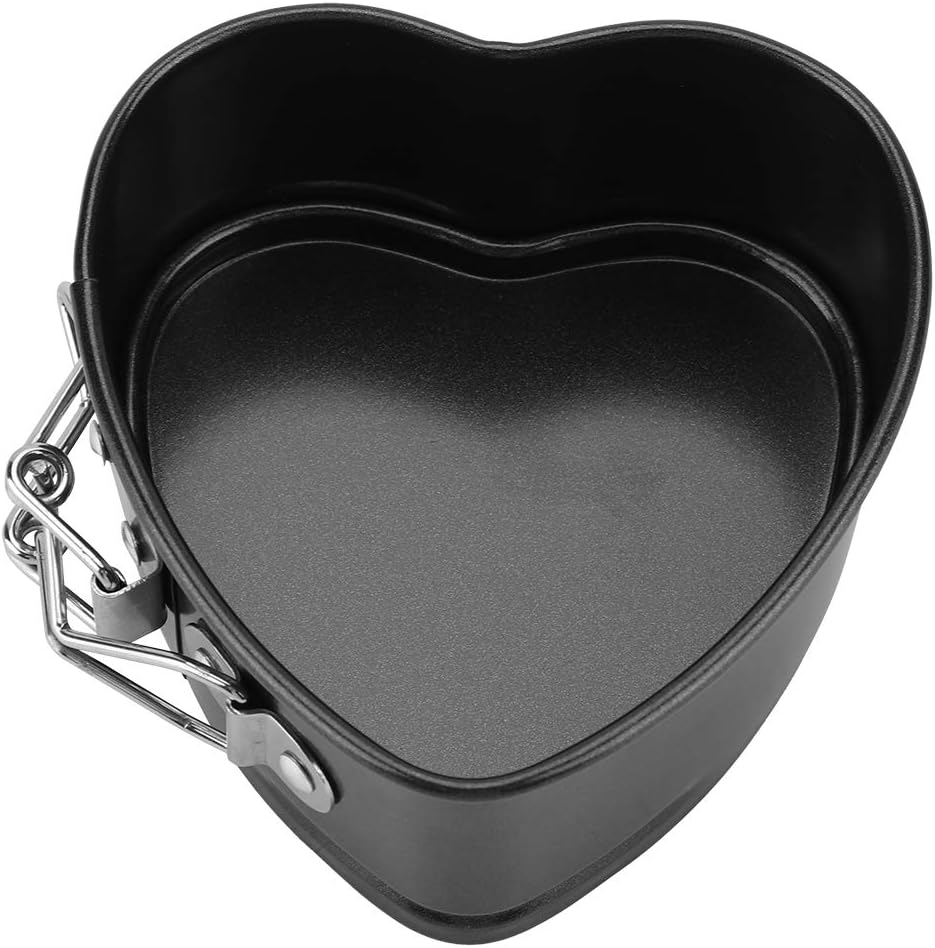 Heart Cake Pan, 4 Inch Heart Springform Pan, Bakeware with Removable Bottom for DIY Heart Baking